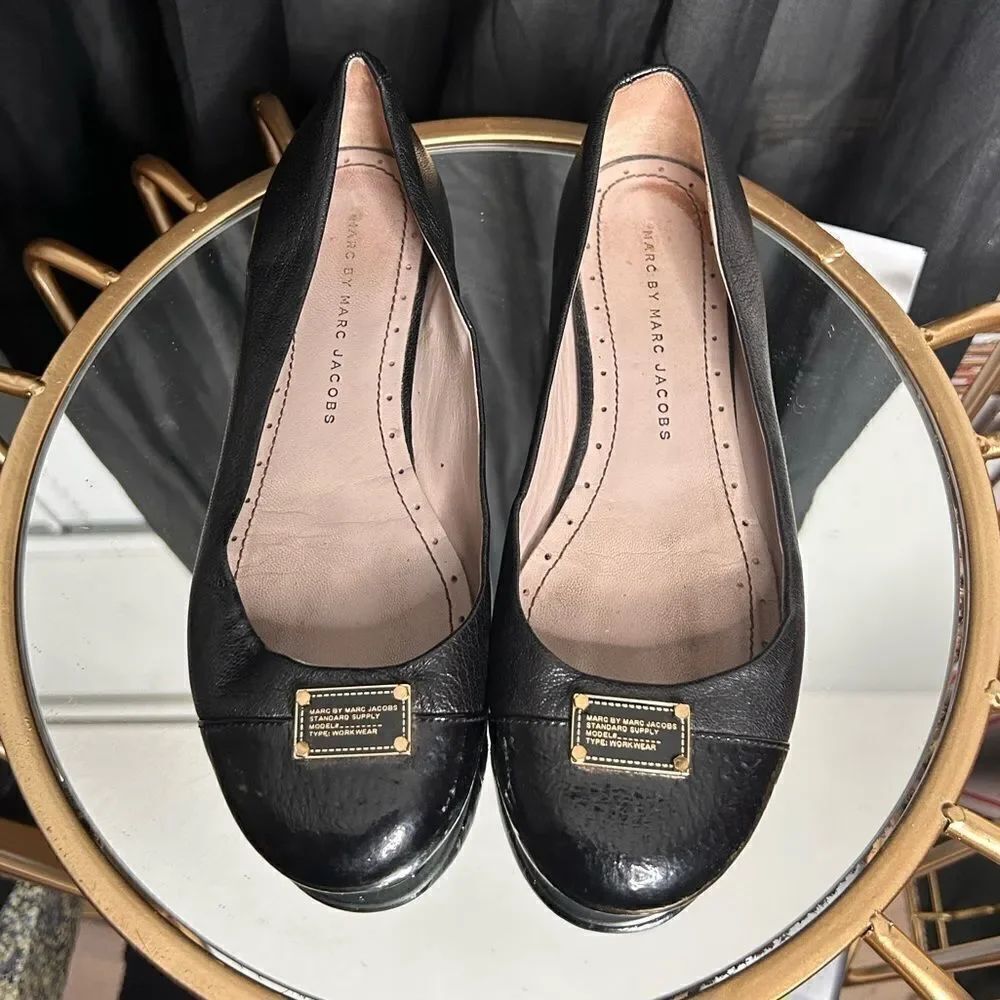 Marc by Marc Jacobs Leather Ballet Flats
